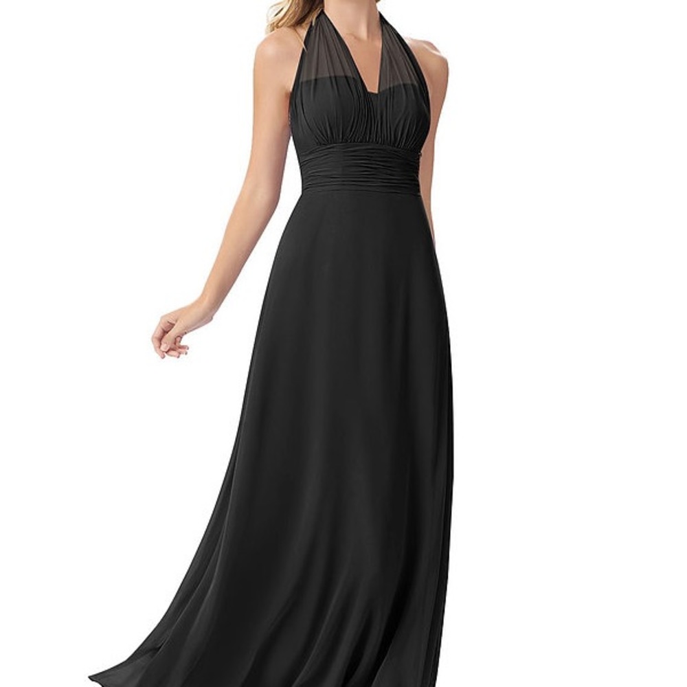 Azazie Fifi Convertible Black Bridesmaid Guest Formal Dress 14